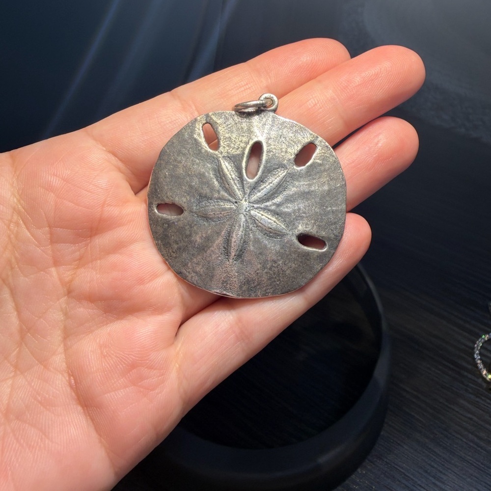 Rustic Vintage Pendant - 925 sterling silver. - Picture 2 of 6